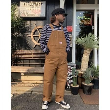 ROUND HOUSE/ラウンドハウス #83 Made in USA Heavy Duty Brown Duck Bib  Overalls/オーバーオール - 【FREEWAY】フリーウェイ 茨城県坂東市にあるセレクトショップ