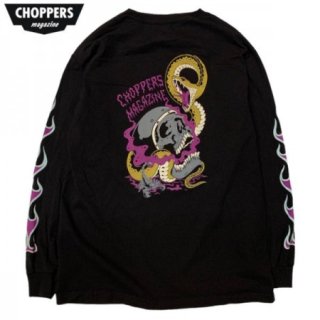 CHOPPERS MAGAZINE/åѡޥ SNAKES & SPURKLERS LS TEE/󥰥꡼T