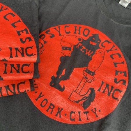 PSYCHO CYCLES/サイコサイクルズ NYC AXEMAN SS TEE/Tシャツ・BLK/RED - 【FREEWAY】フリーウェイ  茨城県坂東市にあるセレクトショップ