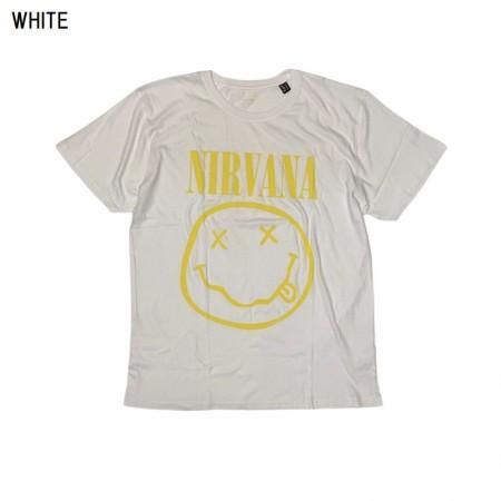 ⭐️未使用品NIRVANA SMILE Ｌ/ S TEE USA製 Ｌサイズ☆ 古着 00s- NIRVANA スマイル スマイリー フェイス スローガン