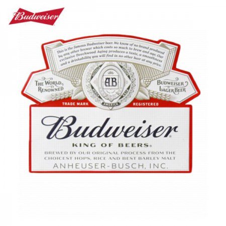 BUDWEISER/バドワイザー EMBOSSED METAL SIGN 