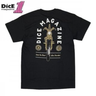 DICE MAGAZINE/ޥ 4/13 BLACK POCKET TEE / TġBLACK