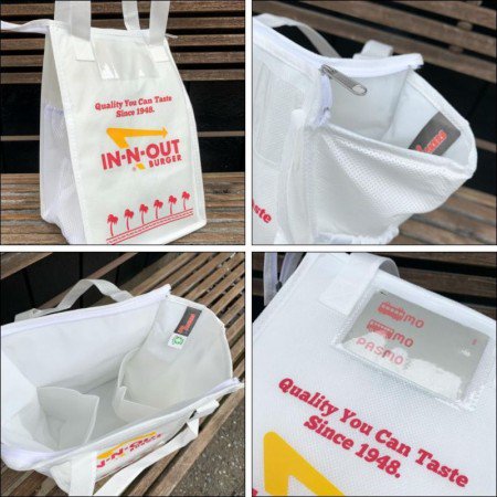IN-N-OUT BURGER/イン・アンド・アウト・バーガー WHITE LUNCH TOTE 