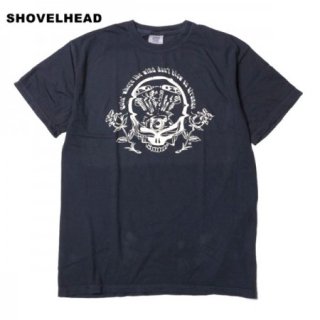 GOIN’WHERE THE WIND DON’T BLOW TEE (SHOVEL HEAD)/Tシャツ・BLACK