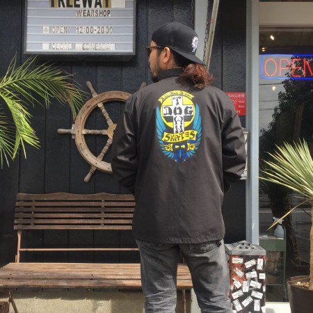 DOGTOWN/ドッグタウン BULLDOG COACH JACKET/コーチジャケット・BLK