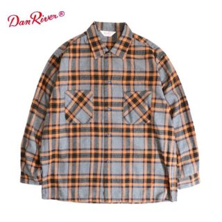 DAN RIVER / ダンリバー FLANNEL CHECK BOX LS SHIRTS / フランネルチェックシャツ・YELLOW