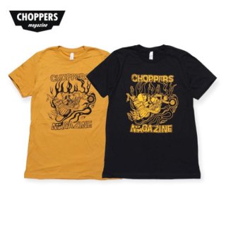CHOPPERS MAGAZINE/チョッパーズマガジン CHOPPER DOGS FLAMES TEE/Tシャツ・2color