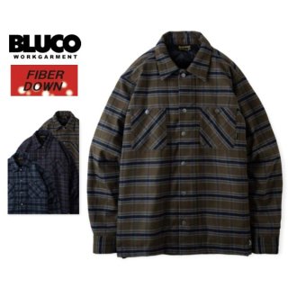 BLUCO WORK GARMENT/ブルコ QUILTING FLANNEL SHIRTS/キルティングネルシャツ OL-046-022・3color