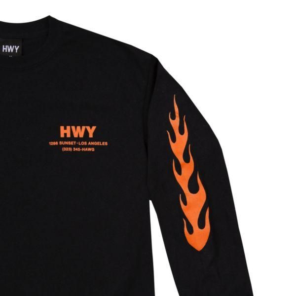 HWY/ハイウェイ HAWG LS T-SHIRT/ロングスリーブTシャツ・BLACK