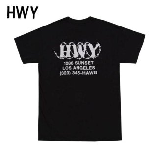 HWY/ハイウェイ BARBED TEE/Tシャツ・BLACK