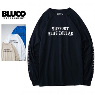 BLUCO WORK GARMENT/֥륳 PRINT LS TEE -Omni-/󥰥꡼T 12074color