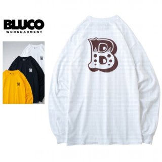 BLUCO WORK GARMENT/ブルコ PRINT LS TEE -B-/ロングスリーブTシャツ 1208・4color