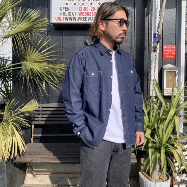 BLUCO WORK GARMENT DENIM WORK SHIRT | 1122 - 【FREEWAY】 茨城県坂東市にあるセレクトショップ