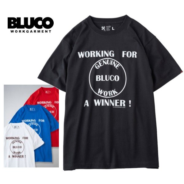 BLUCO WORK GARMENT/ブルコ PRINT TEE -Winner-/Tシャツ 1203