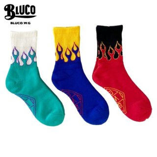 B.W.G(Bluco Work Garment)/֥륳 FLAMES SOCKS/å3color