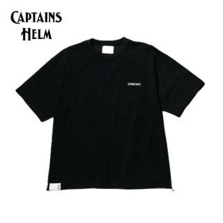 <img class='new_mark_img1' src='https://img.shop-pro.jp/img/new/icons15.gif' style='border:none;display:inline;margin:0px;padding:0px;width:auto;' />CAPTAINS HELM/キャプテンズヘルム　#BACK MESH BIG TEE/Tシャツ・BLACK