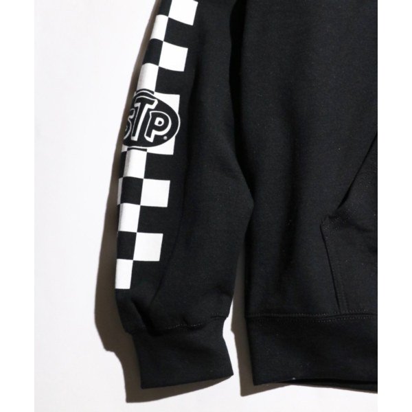 STP/エスティーピー CHECKER LOGO ZIP-UP HOODIE|ジップアップ