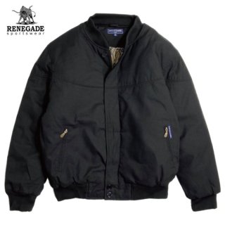 RENEGADE SPORTS WEAR/ͥɥݡĥ Padded Nylon Lined Derby Jacket/ӡ㥱åȡBLACK