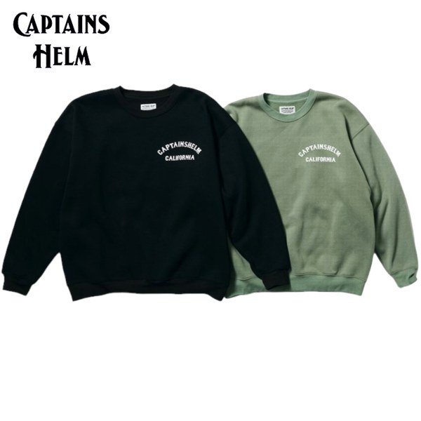 CAPTAINS HELM/キャプテンズヘルム #CH CALIFORNIA BIG SWEAT/スウェット CH23-AW-T14・2color |  オリジナルワイドドロップショルダーボディー | 圧倒的な着心地の軽さ | CAPTAINS HELMらしいカラーチョイス - 【FREEWAY】  茨城県坂東市にあるセレクトショップ