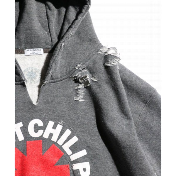 THRIFTY LOOK / WORN-OUT BAND HOODIE 'RED HOT CHILI PEPPERS'NECK SLIT  ダメージ加工フーディー | ファッション通販 - 【FREEWAY】 茨城県坂東市にあるセレクトショップ