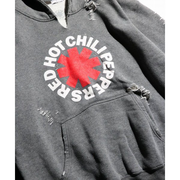 THRIFTY LOOK / WORN-OUT BAND HOODIE 'RED HOT CHILI PEPPERS'NECK SLIT  ダメージ加工フーディー | ファッション通販 - 【FREEWAY】 茨城県坂東市にあるセレクトショップ