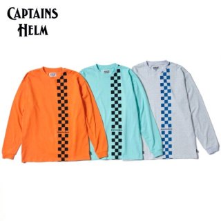CAPTAINS HELM/ץƥ󥺥إ #CHECKERED FLAG L/S TEE/󥰥꡼T CH24-SS-T083color