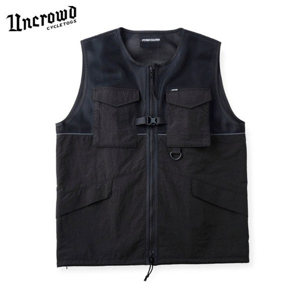 UNCROWD アンクラウド MESH VEST black M ランキング第1位 - トップス