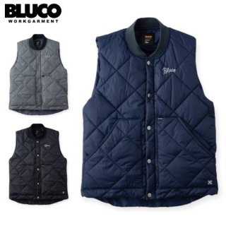 <img class='new_mark_img1' src='https://img.shop-pro.jp/img/new/icons15.gif' style='border:none;display:inline;margin:0px;padding:0px;width:auto;' />BLUCO/֥륳 RIB COLLAR QUILTING VEST/ץޥեȥ֥顼٥ 145-35-0093color