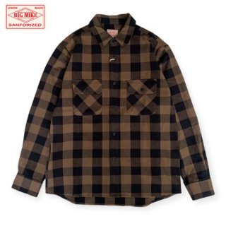 <img class='new_mark_img1' src='https://img.shop-pro.jp/img/new/icons15.gif' style='border:none;display:inline;margin:0px;padding:0px;width:auto;' />BIG MIKE/ӥåޥ Heavy Flannel Shirts/إӡեͥ륷 102435202BRNBLK