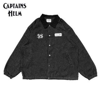 <img class='new_mark_img1' src='https://img.shop-pro.jp/img/new/icons15.gif' style='border:none;display:inline;margin:0px;padding:0px;width:auto;' />CAPTAINS HELM/ץƥ󥺥إ #38 LOGO DENIM COACH JKT/ǥ˥ॳ㥱åCH25-SS-J01 BLACK DENIM 