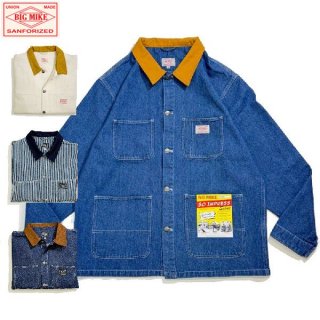 <img class='new_mark_img1' src='https://img.shop-pro.jp/img/new/icons15.gif' style='border:none;display:inline;margin:0px;padding:0px;width:auto;' />BIG MIKE/ӥåޥ Duck Collar Denim Coverall/ǥ˥५С 1025160004color