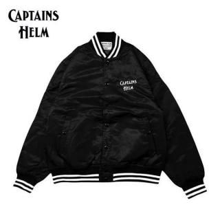 <img class='new_mark_img1' src='https://img.shop-pro.jp/img/new/icons15.gif' style='border:none;display:inline;margin:0px;padding:0px;width:auto;' />CAPTAINS HELM/ץƥ󥺥إ #LOGO STADIUM JACKET/ॸ㥱å CH24-SP-J01BLACK
