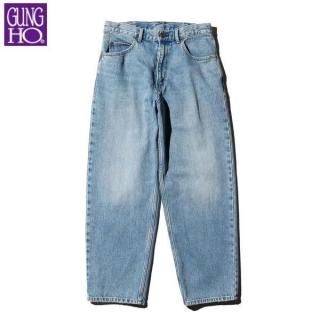 <img class='new_mark_img1' src='https://img.shop-pro.jp/img/new/icons15.gif' style='border:none;display:inline;margin:0px;padding:0px;width:auto;' />GUNG HO/ۡ DENIM TAPARED PANTS/ǥ˥ơѡɥѥ GH25S014D0LIGHT BLUE