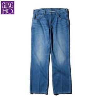 <img class='new_mark_img1' src='https://img.shop-pro.jp/img/new/icons15.gif' style='border:none;display:inline;margin:0px;padding:0px;width:auto;' />GUNG HO/ۡ DENIM BOOTS CUT PANTS/ǥ˥֡ĥåȥѥ GH25S015D0BLUE