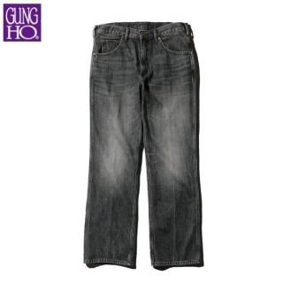 <img class='new_mark_img1' src='https://img.shop-pro.jp/img/new/icons15.gif' style='border:none;display:inline;margin:0px;padding:0px;width:auto;' />GUNG HO/ۡ DENIM BOOTS CUT PANTS/ǥ˥֡ĥåȥѥ GH25S015D0BLACK