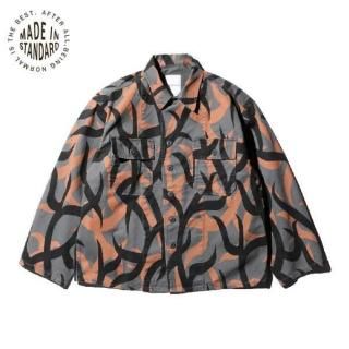 <img class='new_mark_img1' src='https://img.shop-pro.jp/img/new/icons15.gif' style='border:none;display:inline;margin:0px;padding:0px;width:auto;' />MADE IN STANDARD / FATIGUE UNIFORM SHIRT JACKET եƥ㥱å MS25S00400TRIBAL(GRAY)