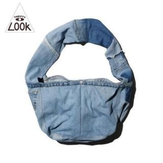 <img class='new_mark_img1' src='https://img.shop-pro.jp/img/new/icons15.gif' style='border:none;display:inline;margin:0px;padding:0px;width:auto;' />THRIFTY LOOK / BLUE DENIM NEWSPAPER BAG ᥤǥ˥˥塼ڡѡХå TL25S01900DENIM