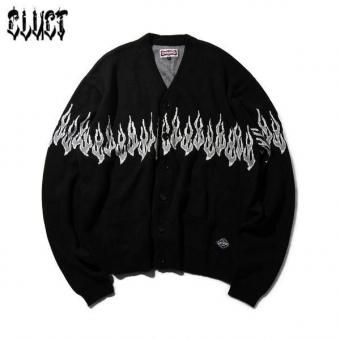 <img class='new_mark_img1' src='https://img.shop-pro.jp/img/new/icons15.gif' style='border:none;display:inline;margin:0px;padding:0px;width:auto;' />CLUCT/饯 FLAME [CARDIGAN]/ǥ 05110BLACK