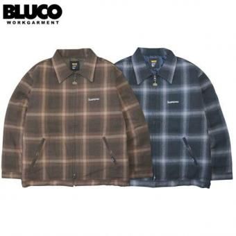 <img class='new_mark_img1' src='https://img.shop-pro.jp/img/new/icons15.gif' style='border:none;display:inline;margin:0px;padding:0px;width:auto;' />BLUCO/ブルコ OMBRE CHECK WINTER WORK JACKET/ワークジャケット 157-31-038・2color