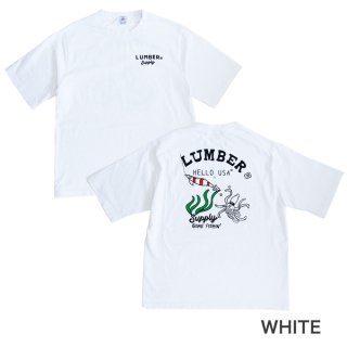 LUMBER16/2 EGGING PRINT T-SHIRTS 221371ξʲ