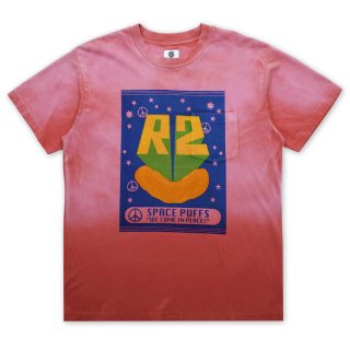 ROUND TWO R2 SUN WASHED SPACE PUFF POCKET TEE