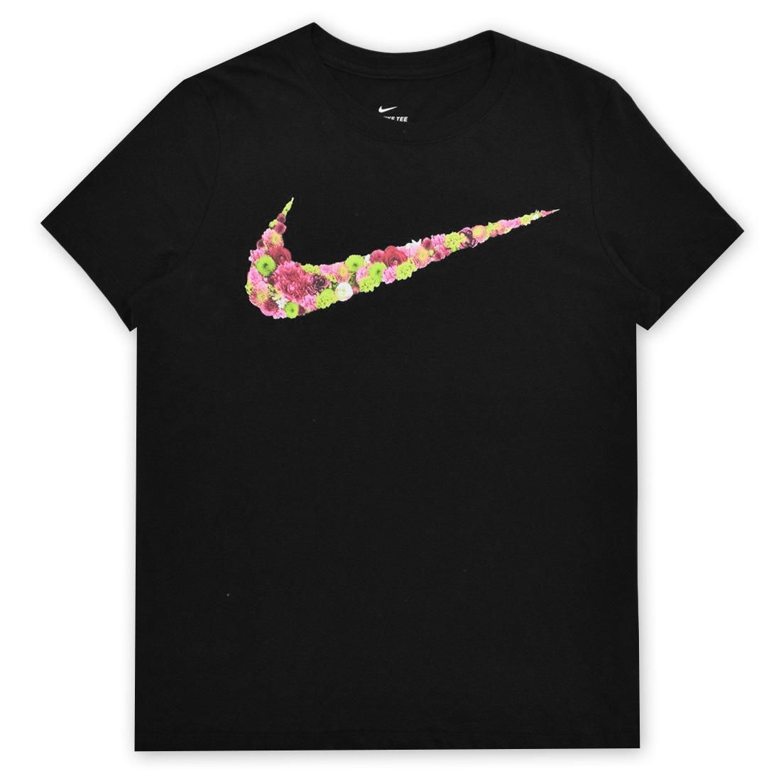 NIKE FLOWER SWOOSH LOGO T SHIRT LADY S Spyder