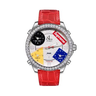 SUPREME X JACOBS & CO. TIME ZONE 47MM WATCH