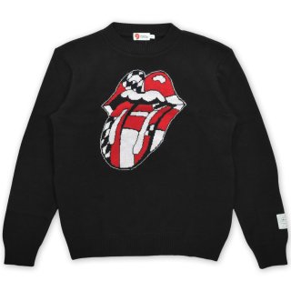 RS No9 Carnaby CHECKER TONGUE TIGHT KNIT SWEATER