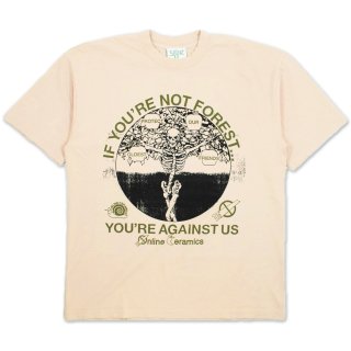 ONLINE CERAMICS IF YOU'RE NOT FOREST YOU'RE AGAINST US IVY S/S TEE