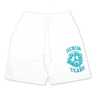 DENIM TEARS DENIM UNIVERSITY SWEAT SHORTS
