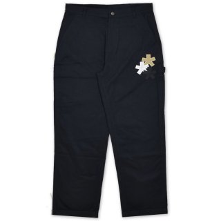 COMME des FUCKDOWN PANTALONE IN COTONE CON APPLICAZIONE