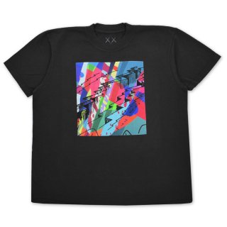 KID CUDI X KAWS INSANO BLACK COVER TEE