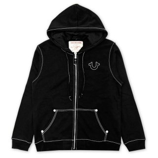 TRUE RELIGION BIG T ZIP UP HOODIE