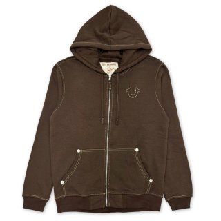 TRUE RELIGION BIG T ZIP UP HOODIE